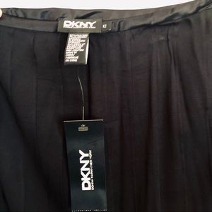 DKNY Black Silk Skirt
